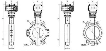 電動(dòng)襯氟蝶閥結構圖
