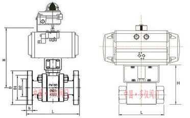 氣動(dòng)高壓球閥結構圖