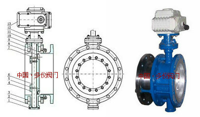 電動(dòng)伸縮蝶閥結構圖