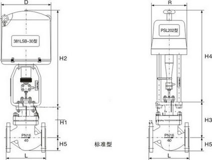 電動(dòng)套筒調節閥尺寸圖