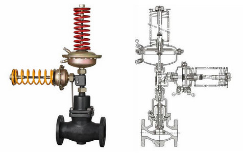 自力式壓力、壓差組合閥結構圖